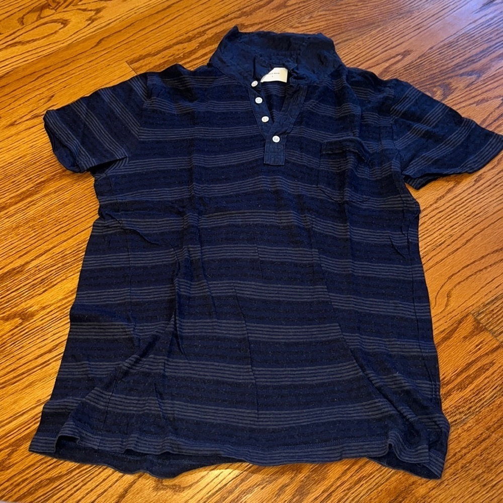 Billy Reid Men’s Striped Polo Size L